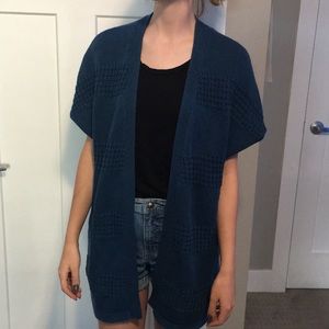 Blue cardigan
